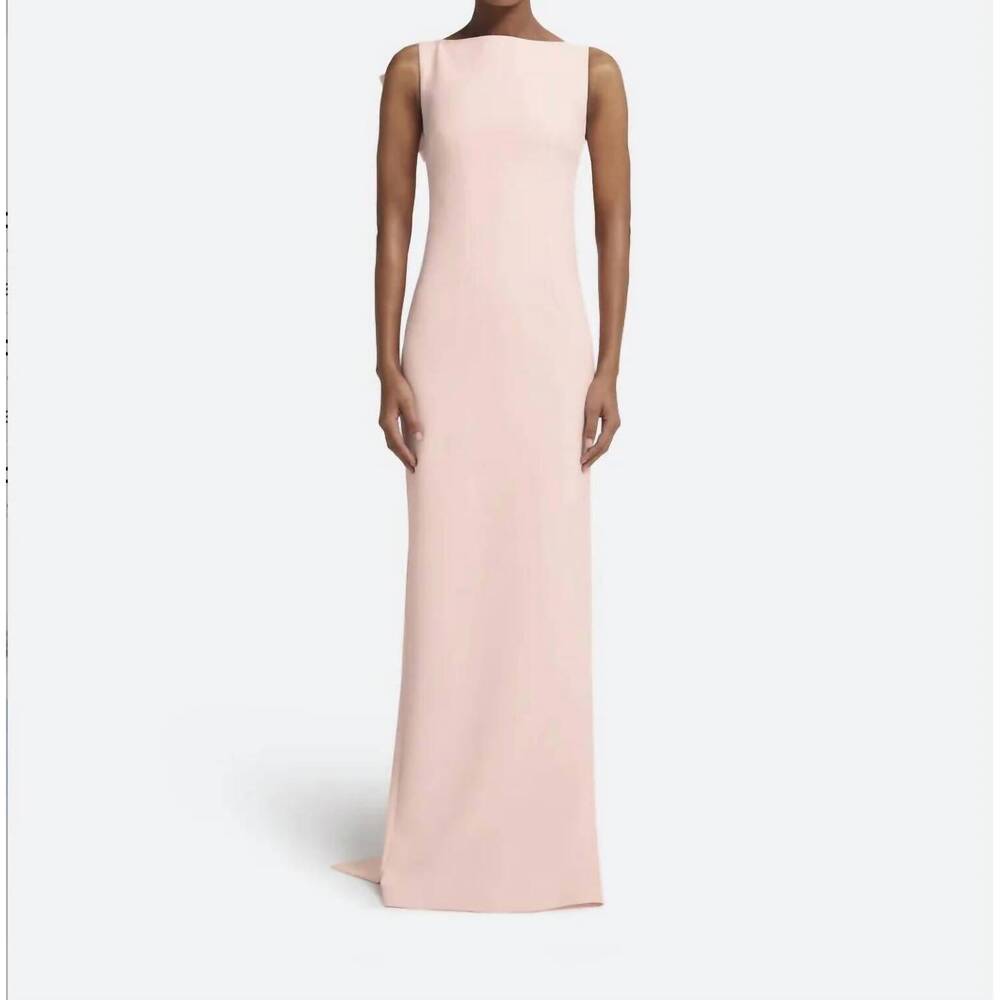 NEW SAFIYAA celestia long dress in pale pink